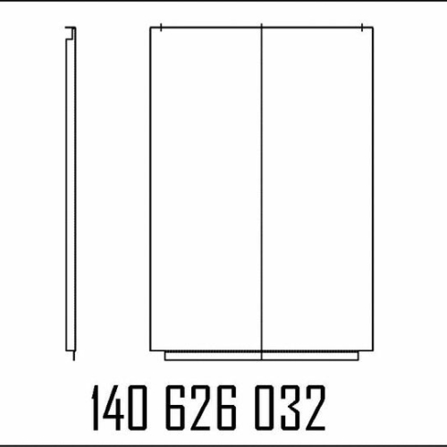 140626032 - SIDE PANEL COMPL.. Z.HYDRAULIC.MODUL S MPD MR/OR   STAINLESS STEEL